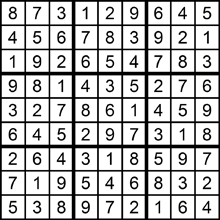 sudoku solution